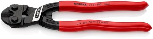 KNIPEX Kompaktbolzenschneider CoBolt® L.200mm Ku.-Überzug ger.3,6mm m.Aussparung