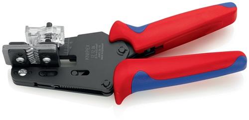 KNIPEX Präzisionsabisolierzange L.195mm Mehrkomponeten-Hüllen 0,14-6 (AWG 26-10) mm²