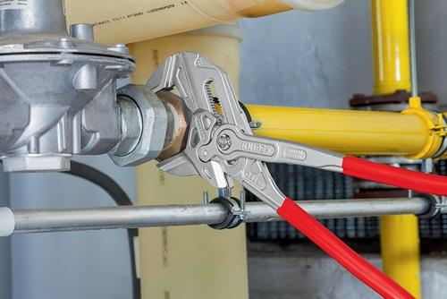 KNIPEX Zangenschlüssel L.400mm Spann-W.85mm verchr.Ku.-Überzug KNIPEX KNIPEX Zangenschlüssel L.400mm Spann-W.85mm verchr.Ku.-Überzug KNIPEX