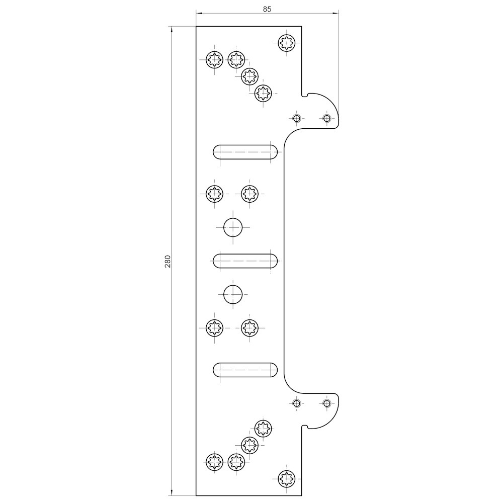 SIMONSWERK Befestigungsplatte TECTUS® TE 540 3D FZ/1