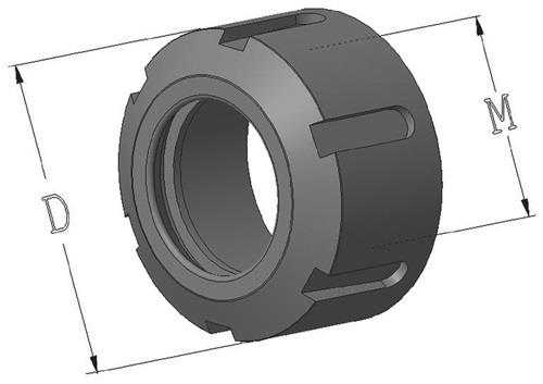Spannmutter ER 40 D.63mm f.Dichtscheiben z.Spannzangenfutter ER PROMAT