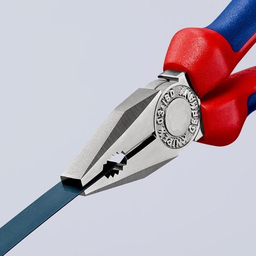 KNIPEX Kombizange L.180mm verchr.Mehrkomp.-Hülle KNIPEX