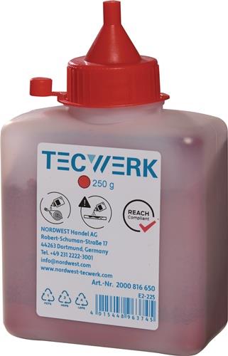 Schlagschnurkreide Kunststoffflasche TECWERK