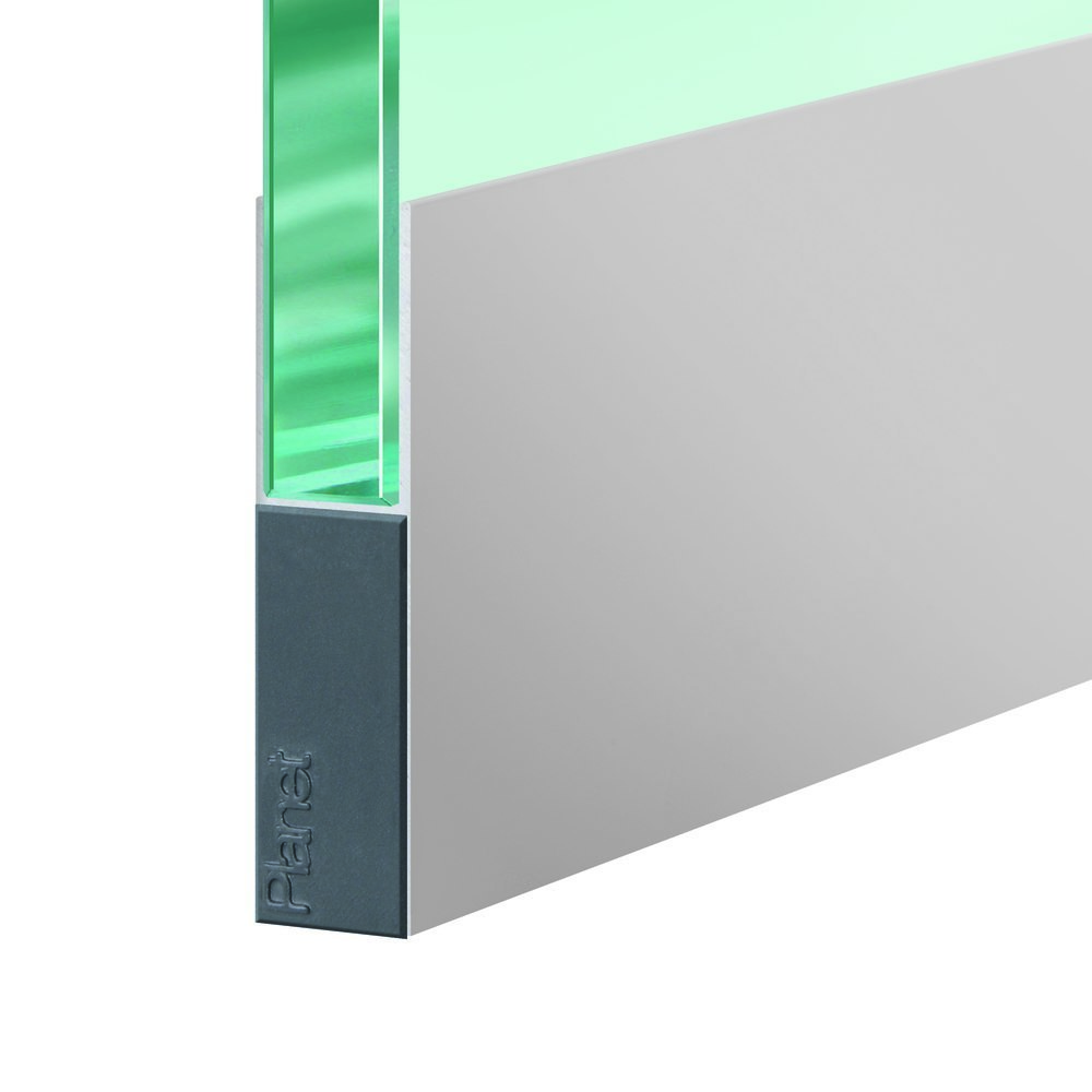 PLANET Glastürdichtung KG-F8X schmal, Silikon 459 mm grau