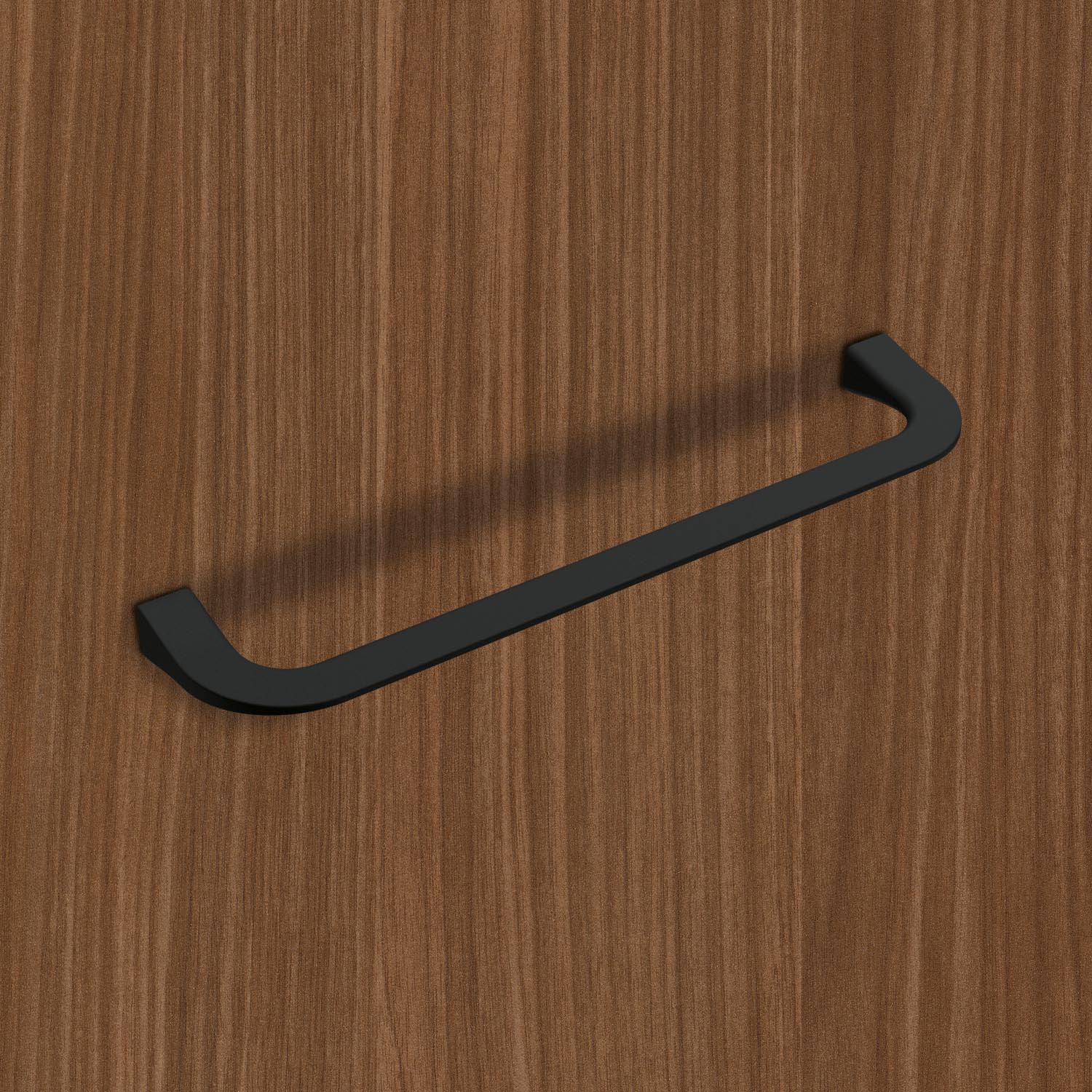 HETTICH Griff Lungro, Bohrabstand 160 mm, L 171 mm, B 11 mm, H 37 mm, Schwarz matt, 9348293