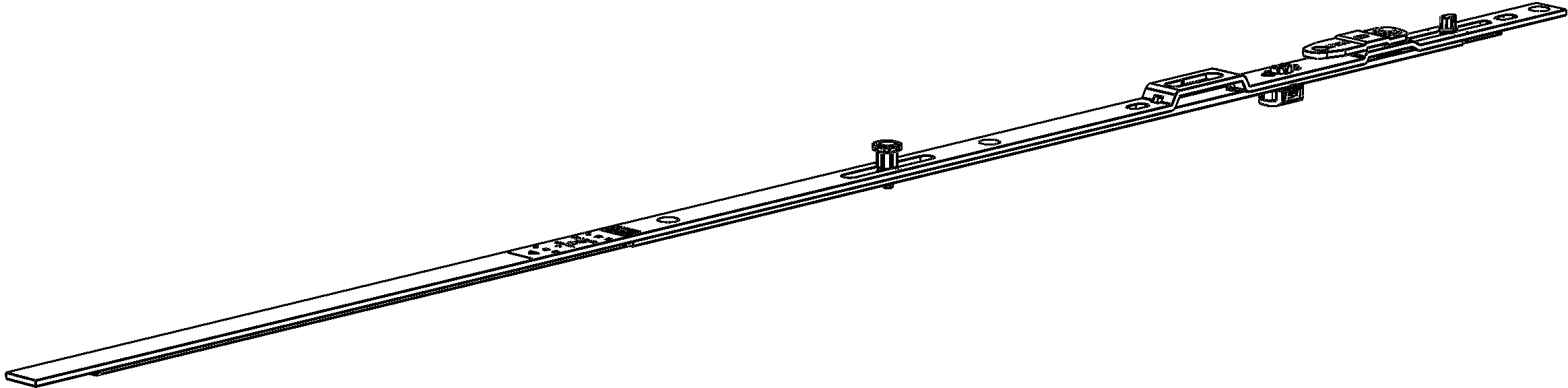 WINKHAUS Oberschiene OS.SE.1025-1.E, Stahl,