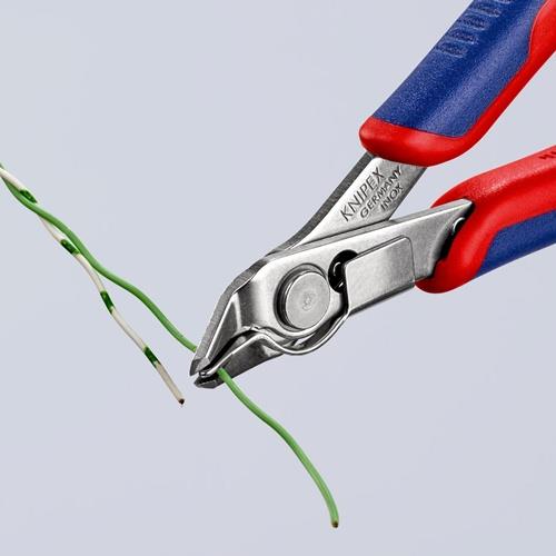 KNIPEX Elektronikseitenschneider Super-Knips® INOX L.125mm Form 1 Facette nein pol.