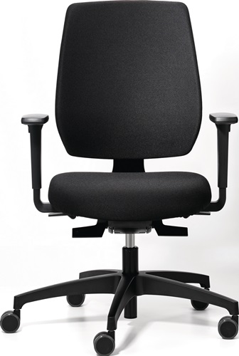 DAUPHIN Bürodrehstuhl m.Synchr.-Techn.schwarz/schwarz 390-510mm