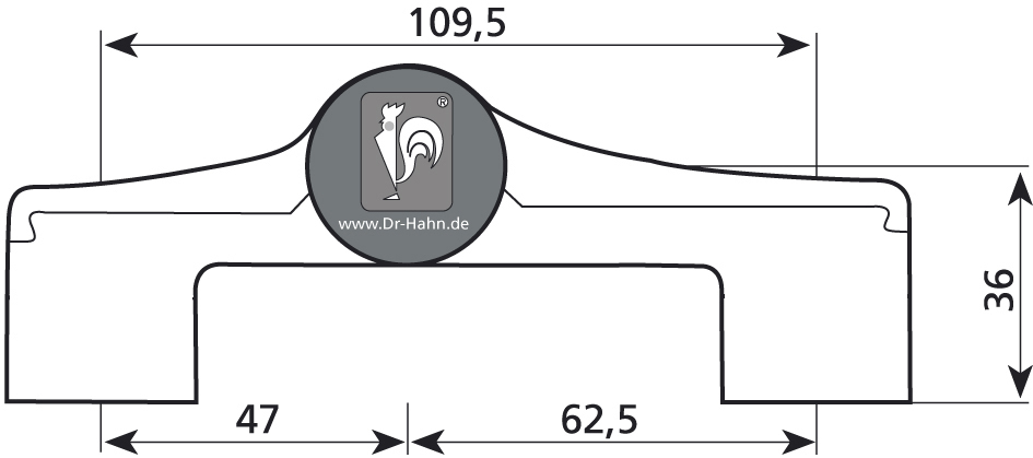 DR. HAHN Aufschraubband Türband 4 AT M980, 3-teilig