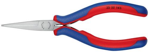 KNIPEX Elektronik-Greifzange Gesamt-L.145mm flachbreite Backen Form 5 Mehrkomp.-Hüllen