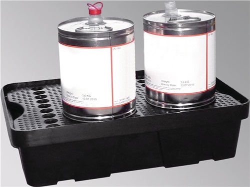 LACONT Auffangwanne Auffangvol.20l L600xB400xH155mm PE m.PE-Rost