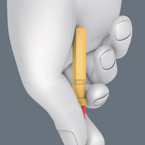 WERA Wechselklingen KK VDE 60 iS TiE Schlitz S0,8xB4xL157mm Black Point red.Kl.