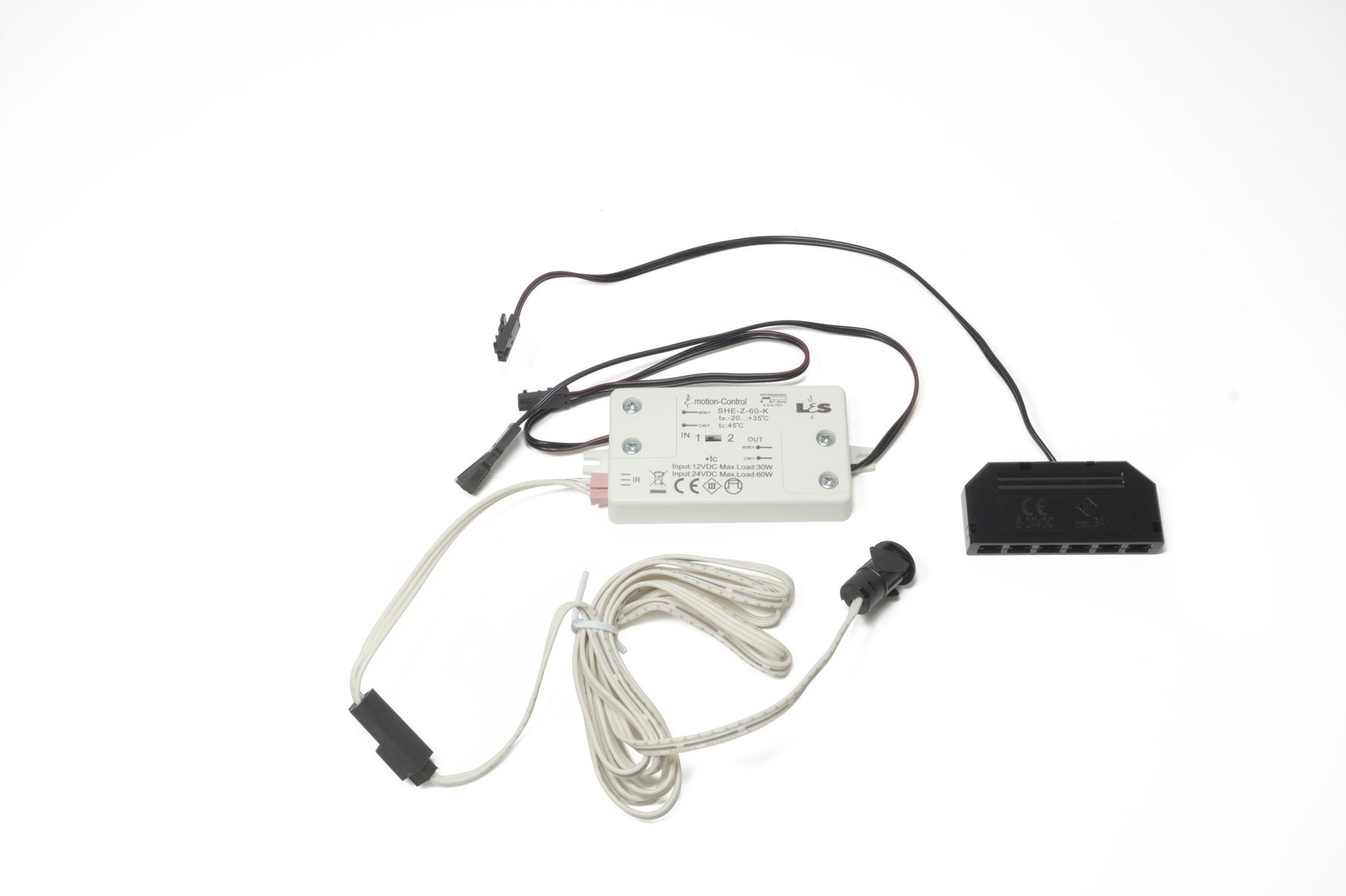 L&S LED IR Sensor/Türkontaktschalter 12 V / 24 V 14,2x63 mm Zul.1800 mm max.30 W