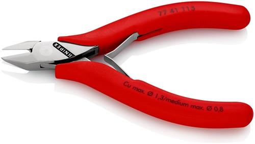 KNIPEX Elektronik-Seitenschneider L.115mm Form 2 Facette nein Ku.-Überzug