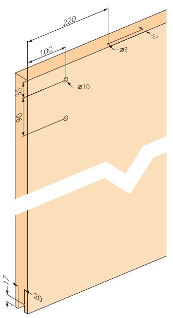 OPK Navigator W 3 eine Tür mit zwei Dämpfern 80 kg