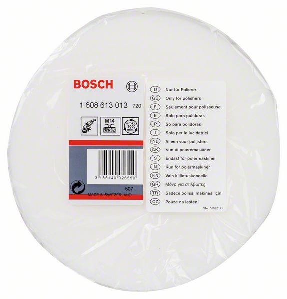 BOSCH Polierschwamm mit Gewinde M 14 für Polierer, 160 mm