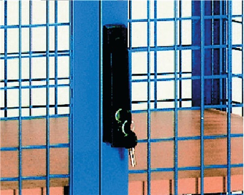 FETRA Etagenwagen L1170xB745xH1792mm Trgf.750kg 4Etagen Drahtgitter m.Flügeltür TR