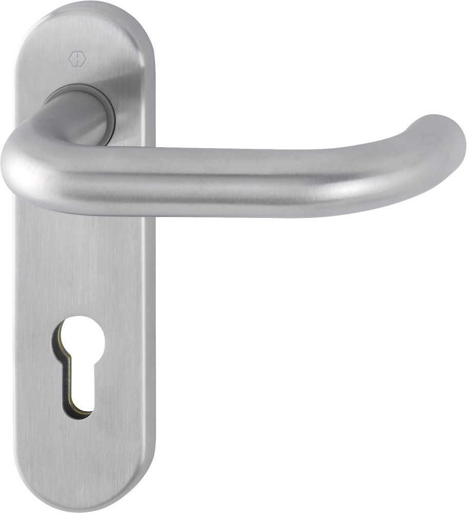 HOPPE® Drückergarnitur mit Kurzschild Paris E138Z/353K, Edelstahl, 3290197 HOPPE® Drückergarnitur mit Kurzschild Paris E138Z/353K, Edelstahl, 3290197