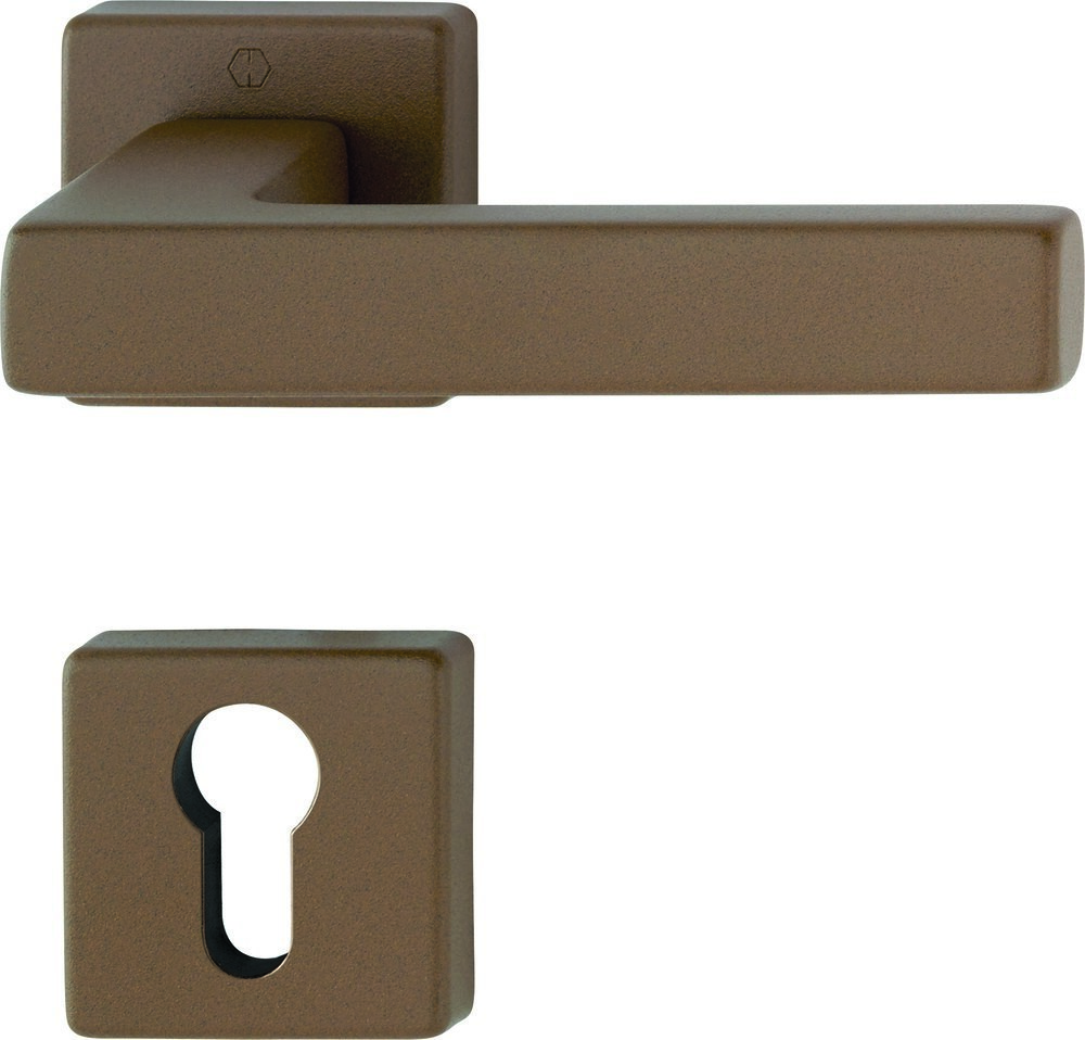 HOPPE® Drückergarnitur mit Rosetten Austin 1769/843KV/843KVS, Aluminium, 12253583
