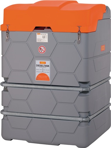 CEMO Dieseltankanlage Premium 1500l L1150xB1200xH1800mm m.Pumpe u.Zapfpistole