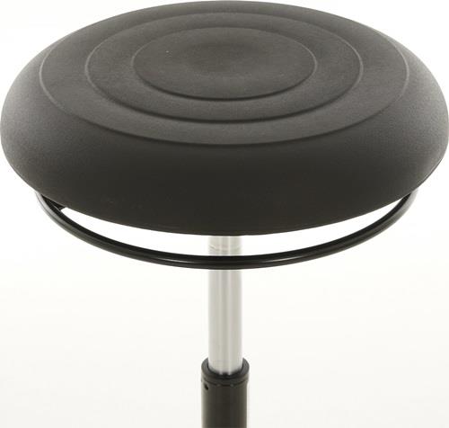 LOTZ Drehhocker Kunststoff-Tellerfuß PU-Schaum schwarz Sitz-H.510-700mm LOTZ