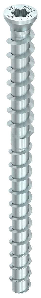 HECO MULTI-MONTI TC 7,5 x 100, MMS-TC TimberConnect, T-Drive, verzinkt blau, A2K