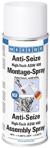 WEICON Montagepaste Anti-Seize High-Tech 400 ml weiß NSF H1 Spraydose WEICON