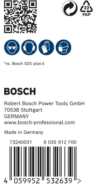 BOSCH EXPERT SDS plus-7X Hammerbohrer, 12 x 200 x 265 mm, 30-tlg.. Für Bohrhämmer