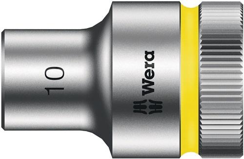 WERA Steckschlüsseleinsatz 8790 HMC Außen-6-kant SW10mm L.37mm 4-kt1/2Zoll CV verchr.
