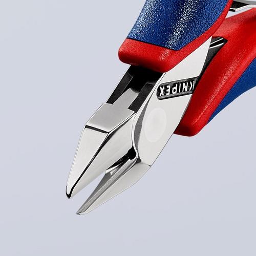 KNIPEX Elektronikseitenschneider L.115mm Form 3 Facette ja,kl.2K-Hülle