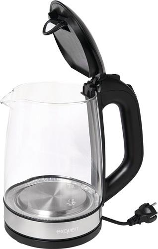 Nordwest Wasserkocher WK 3501 swg 2200 W schwarz ,2l 1,1kg Glas,VA LED blau EXQUISIT Nordwest Wasserkocher WK 3501 swg 2200 W schwarz ,2l 1,1kg Glas,VA LED blau EXQUISIT