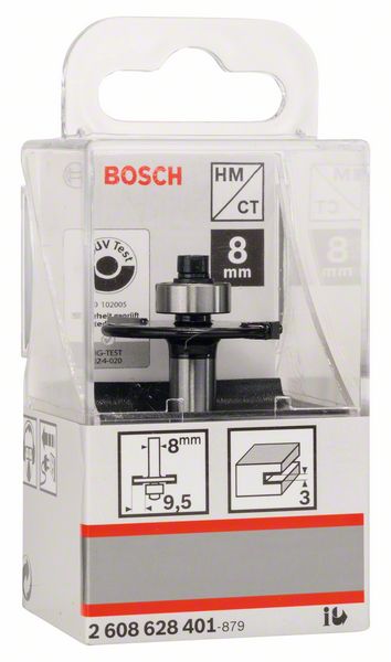 BOSCH Scheibennutfräser, 8 mm, D1 32 mm, L 3 mm, G 51 mm