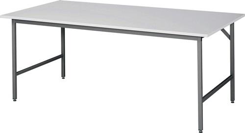 RAU Arbeitstisch Jerry B2000xT1000xH800-850mm Arbeitsplatte Melamin Gestell grau RAU