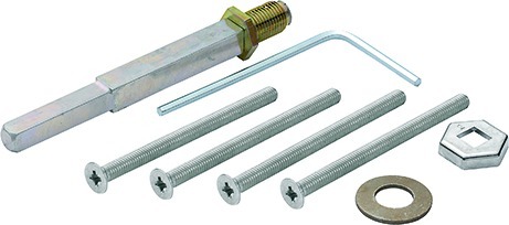 HOPPE® Befestigungsset für Kombi-Schutz-Wechselgarnituren ES1 (Knopf/Griff), VK 10/8 mm, Stiftlänge , Türdrücker, Haustür