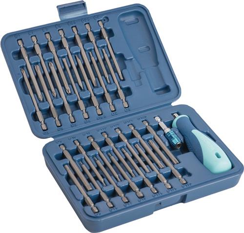 TECWERK Bitsortiment 30-tlg.Schlitz/PH/PZD/TX-BO/6Kt.TECWERK