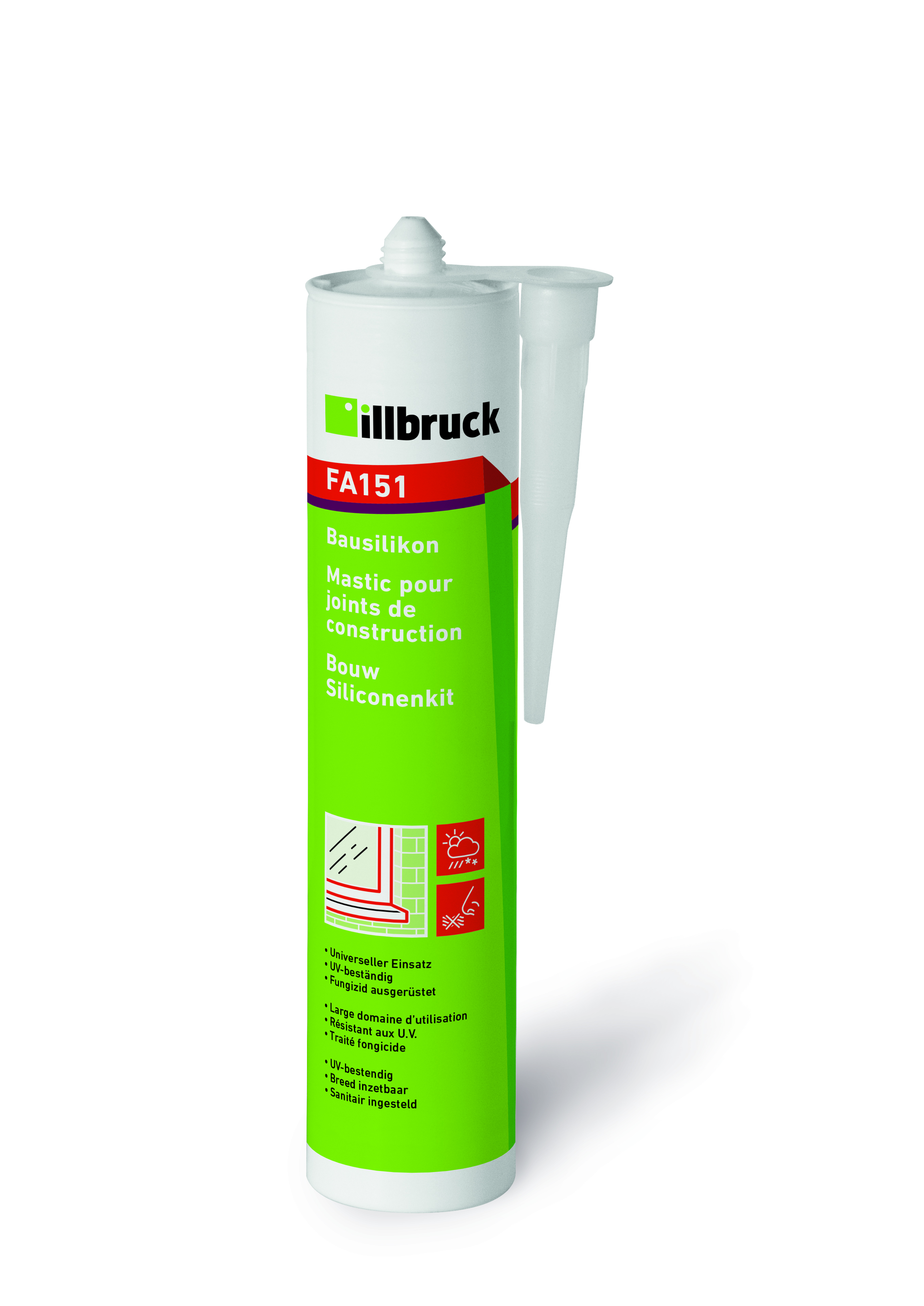 ILLBRUCK FA151 Bausilikon mittelgrau