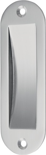 HERMETA Schiebetürmuschel Alu.silberf.elox.ov.2xD.5mm L.120mm B.40mm HERMETA