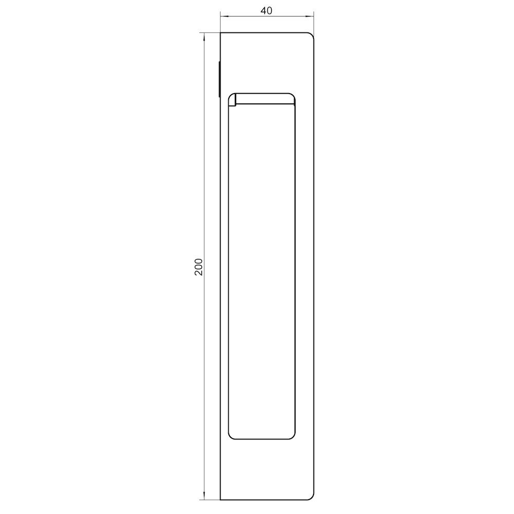 SIMONSWERK Handgriff KCH 1701 Lock Typ 1, Stahl,