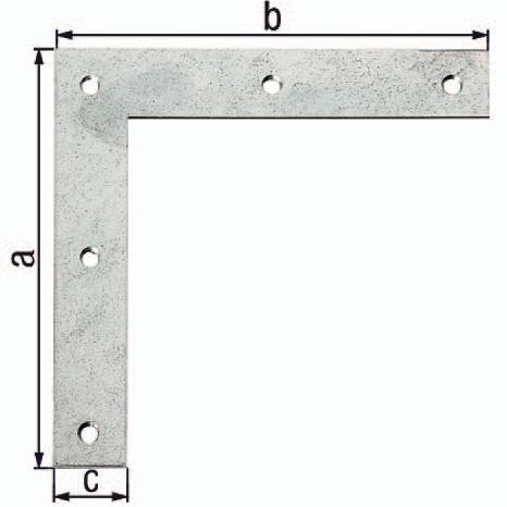 GAH Eckwinkel L.160x160mm B.30mm STA sendzimirverzinkt GAH