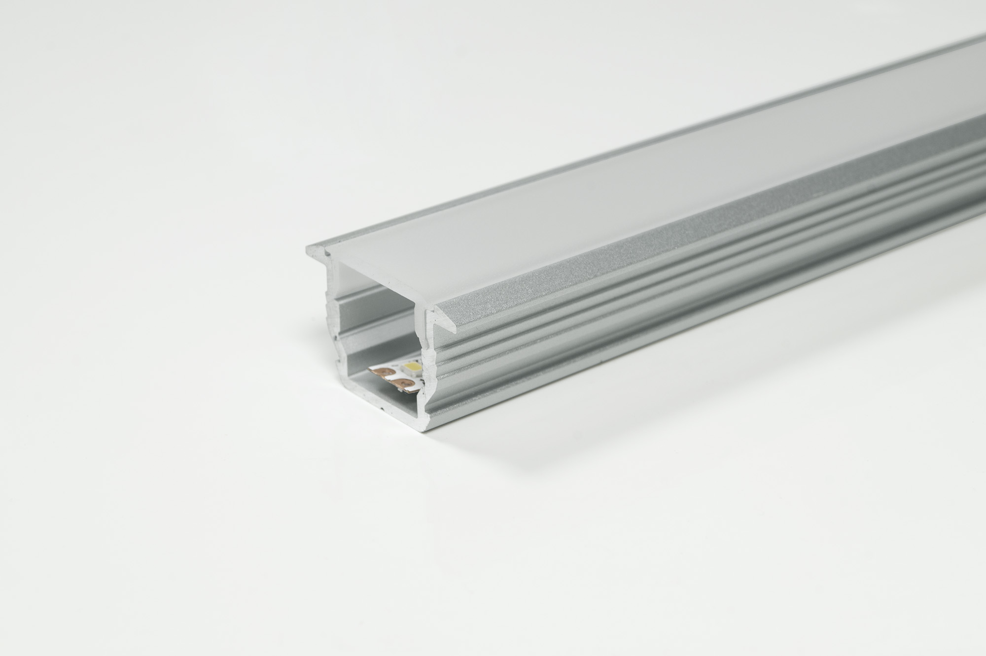 L&S LED Leuchtenprofil Manila IV Einbau 22x14x2500 mm Aluminium EV1