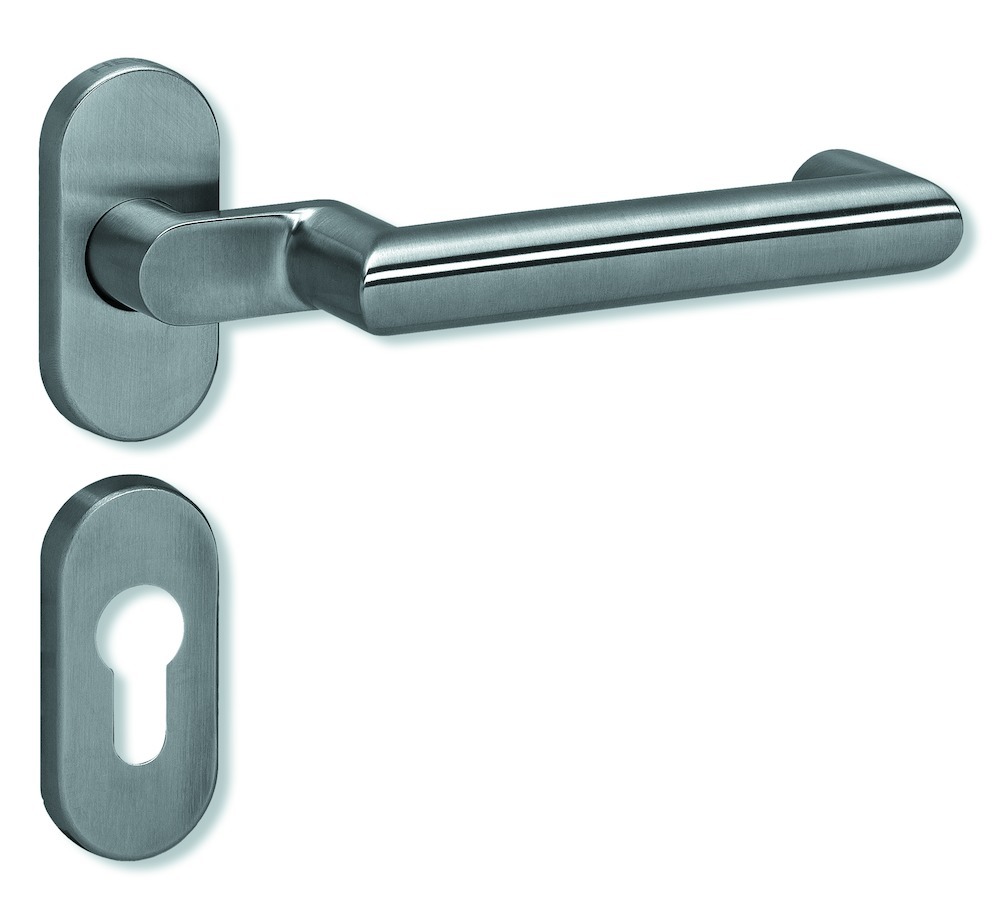 HEWI Wechselgarnitur mit Rosetten 162XAH13.646, VK 9 mm, Edelstahl, 162XAH13.646