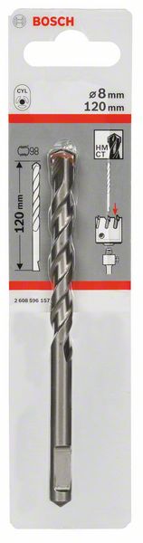 BOSCH Zentrierbohrer f. Aufnahmeschaft für Sechskantadapter und SDS plus, 8 mm, 120 mm