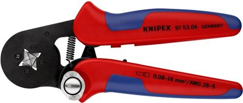 KNIPEX Aderendhülsenzange L.180mm 0,08-10,0+16,0 (AWG 28-5) mm² brün.Mehrkomp.-Hüllen