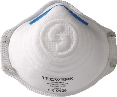 TECWERK Atemschutzmaske Snake FFP2 o.Ausatemventil TECWERK