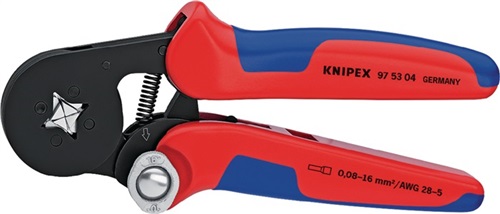 KNIPEX Aderendhülsenzange L.180mm 0,08-10,0+16,0 (AWG 28-5) mm² brün.Mehrkomp.-Hüllen