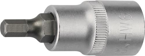 TECWERK Steckschlüsseleinsatz 1/2 Zoll Innen-6-kant SW 6mm L.55mm TECWERK