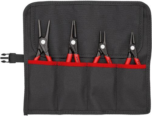 KNIPEX Präzisionssicherungsringzangensatz 4-tlg.in Rolltasche 12-60mm KNIPEX