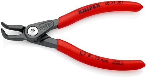 KNIPEX Präzisionssicherungsringzange J 01 f.Bohrungen D.8-13mm L.130mm KNIPEX