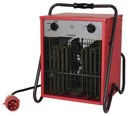 EUROM Elektroheizer 570 m³/h 0/5000/10000/15000 W 16 A EUROM