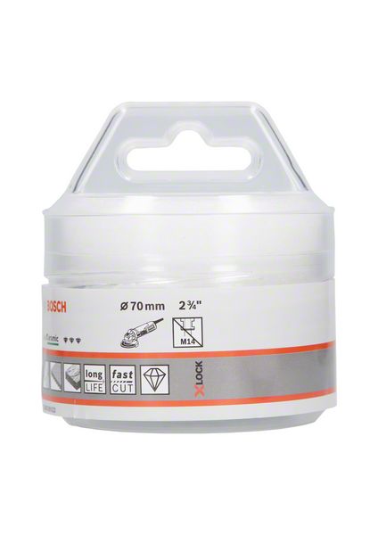 BOSCH Diamanttrockenbohrer X-LOCK Best for Ceramic Dry Speed, 70 x 35 mm